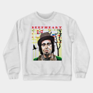 Captain Beefheart original portrait painting/fan art Crewneck Sweatshirt